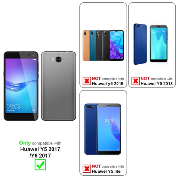 Huawei Y5 2017 / Y6 2017 Suojakotelo Suojakuori Lompakkokotelo Matkapuhelinkotelo flip muotoilu magneettisuljenta
