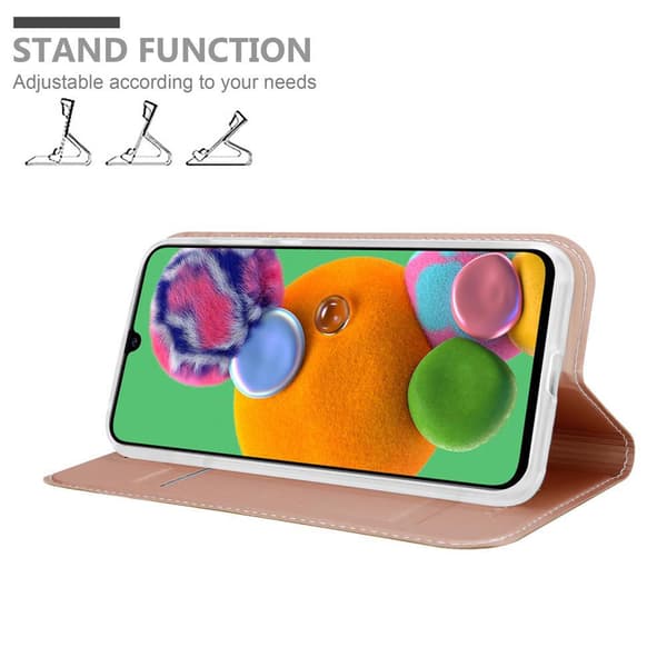 Samsung Galaxy A90 5G Skal Fodral med magnetisk stängning, ståfunktion och kortficka Mobilskydd