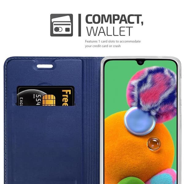 Samsung Galaxy A90 5G Skal Fodral med magnetisk stängning, ståfunktion och kortficka Mobilskydd