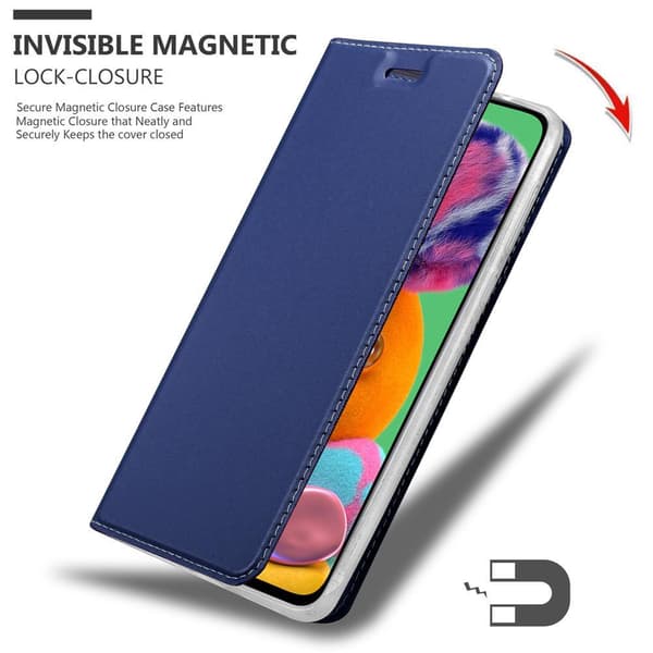 Samsung Galaxy A90 5G Skal Fodral med magnetisk stängning, ståfunktion och kortficka Mobilskydd