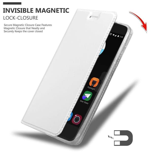 ZTE Blade V7 Suojakotelo Suojakuori Lompakkokotelo Matkapuhelinkotelo jossa magneettisuljenta, jalusta-toiminto ja korttitasku