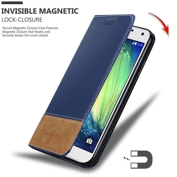 Fordral för Samsung Galaxy A7 2015 Skal med magnetisk stängning, ståfunktion och kortficka Mobilskydd