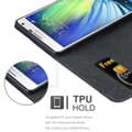 Pikkukuva 5 / 8: Samsung Galaxy A7 2015 Suojakotelo Suojakuori Lompakkokotelo Matkapuhelinkotelo jossa magneettisuljenta, jalusta-toiminto ja korttitasku