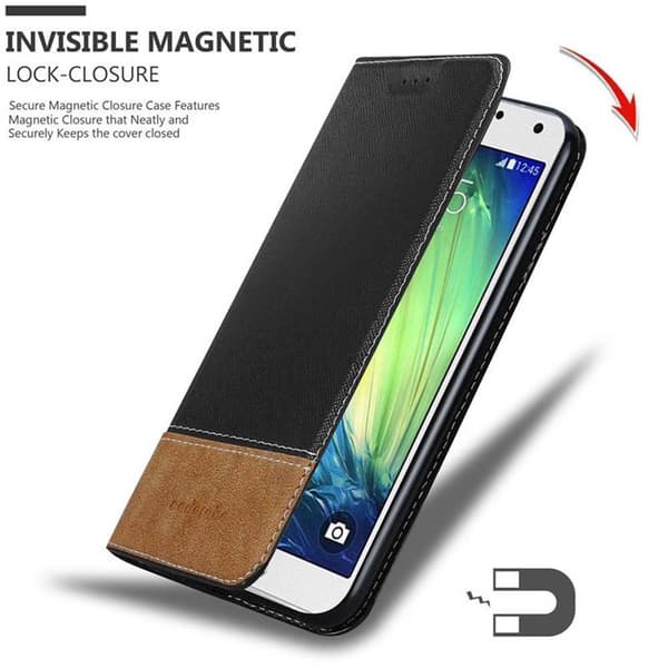 Samsung Galaxy A7 2015 Suojakotelo Suojakuori Lompakkokotelo Matkapuhelinkotelo jossa magneettisuljenta, jalusta-toiminto ja korttitasku