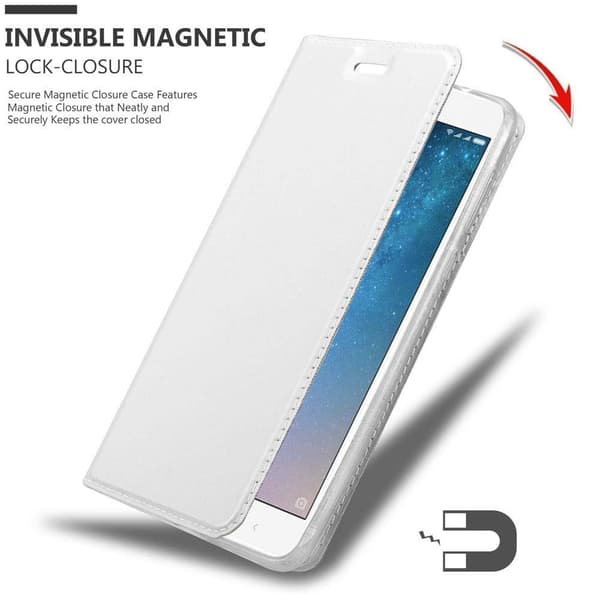 Xiaomi Mi MAX 2 Skal Fodral med magnetisk stängning, ståfunktion och kortficka Mobilskydd