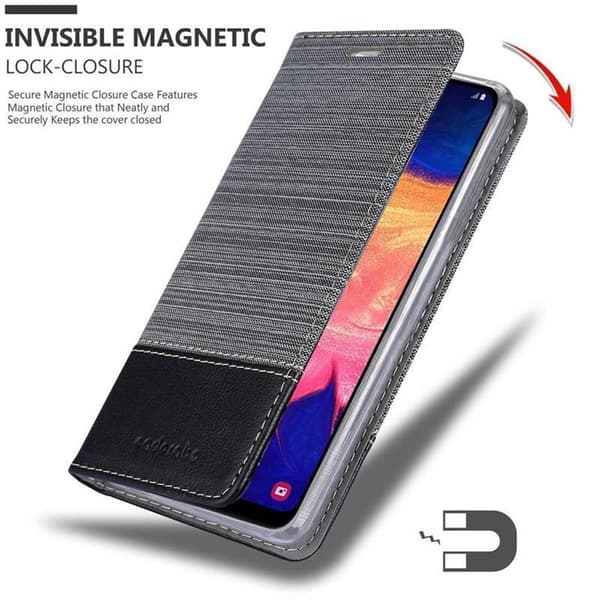 Samsung Galaxy A10 / M10 Skal Plånboksfodral med magnetisk stängning, ståfunktion och kortficka