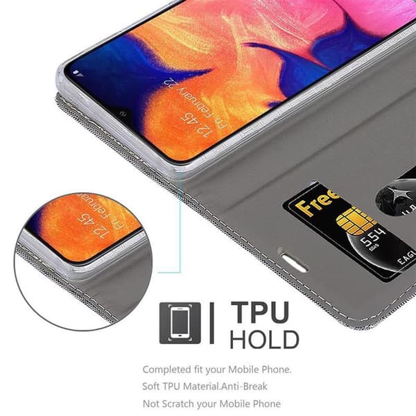 Samsung Galaxy A10 / M10 Suojakotelo Suojakuori Lompakkokotelo Matkapuhelinkotelo jossa magneettisuljenta, jalusta-toiminto ja korttitasku