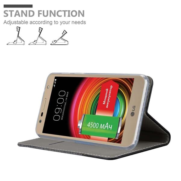 LG X POWER 2 Skal Plånboksfodral med magnetisk stängning, ståfunktion och kortficka