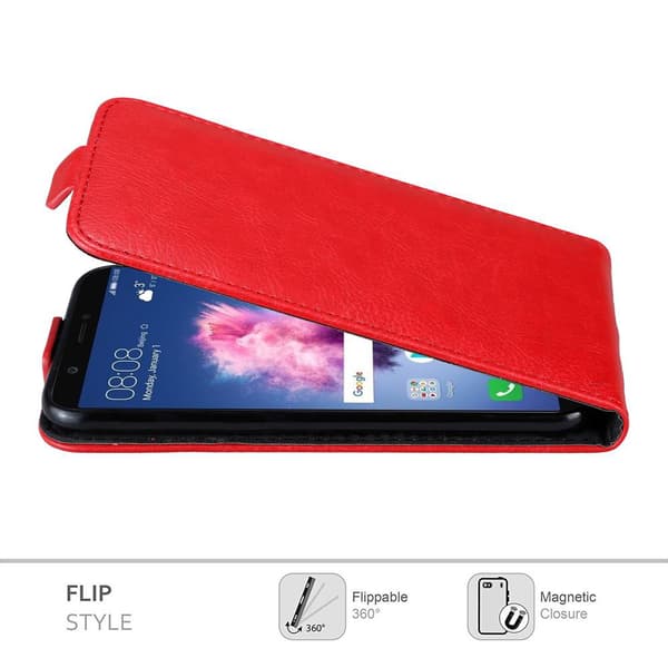 Huawei P SMART 2018 / Enjoy 7S Suojakotelo Suojakuori Lompakkokotelo Matkapuhelinkotelo flip muotoilu magneettisuljenta