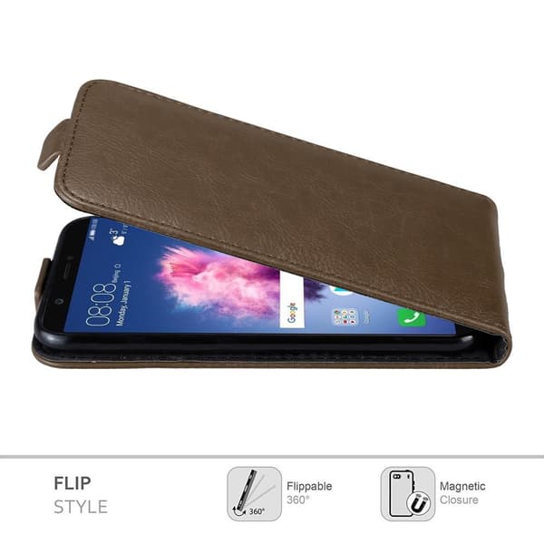 Huawei P SMART 2018 / Enjoy 7S Suojakotelo Suojakuori Lompakkokotelo Matkapuhelinkotelo flip muotoilu magneettisuljenta
