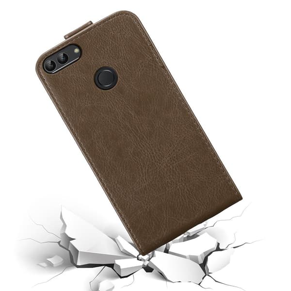 Huawei P SMART 2018 / Enjoy 7S Suojakotelo Suojakuori Lompakkokotelo Matkapuhelinkotelo flip muotoilu magneettisuljenta