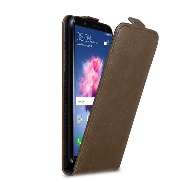 Huawei P SMART 2018 / Enjoy 7S Suojakotelo Suojakuori Lompakkokotelo Matkapuhelinkotelo flip muotoilu magneettisuljenta KAHVIN RUSKEA