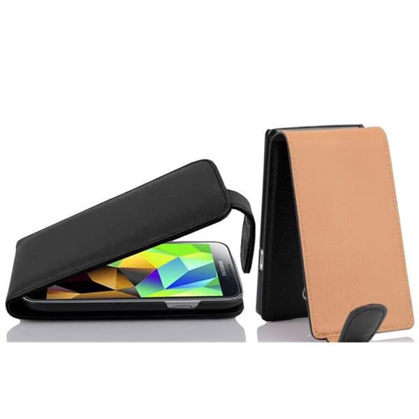 Skyddsfodral för Samsung Galaxy S5 MINI / S5 MINI DUOS Fodral Skal Mobilskydd i flipdesign av texturerat konstläder Case Cover