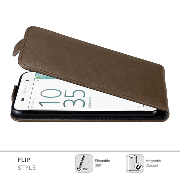 Skyddsfodral för Sony Xperia E5 Fodral Skal i flipdesign med magnetisk stängning Case Cover