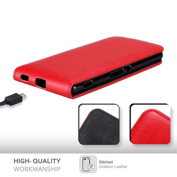 Deksel til Sony Xperia M5 Flip Etui med magnetisk lukking