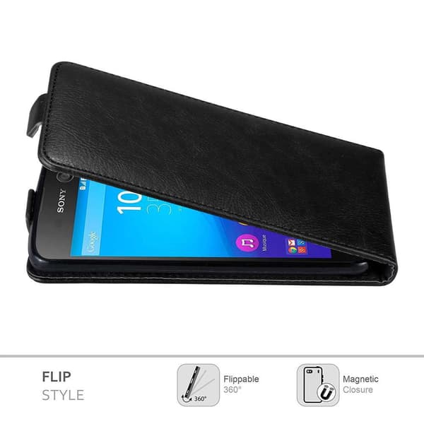 Deksel til Sony Xperia M5 Flip Etui med magnetisk lukking