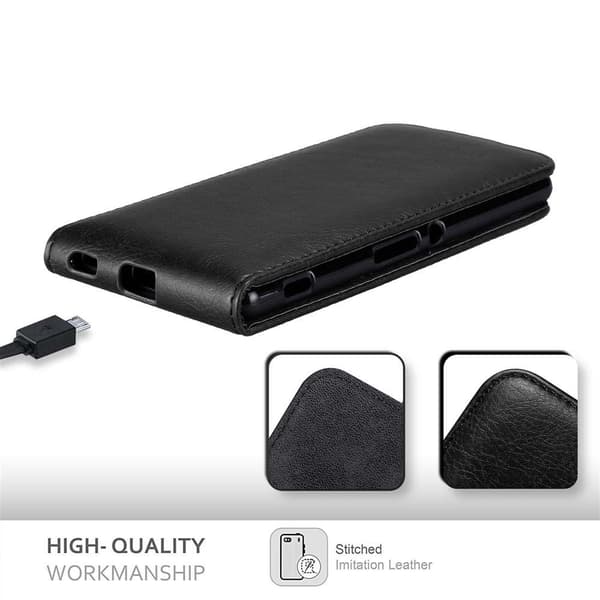Deksel til Sony Xperia M5 Flip Etui med magnetisk lukking