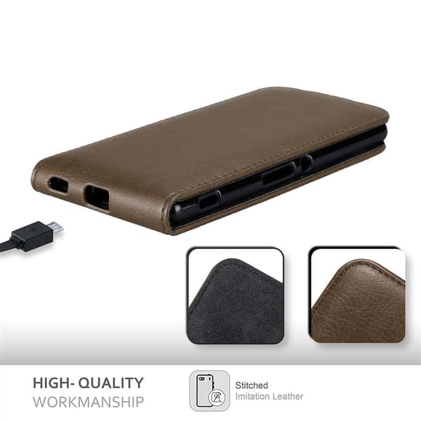 Deksel til Sony Xperia M5 Flip Etui med magnetisk lukking
