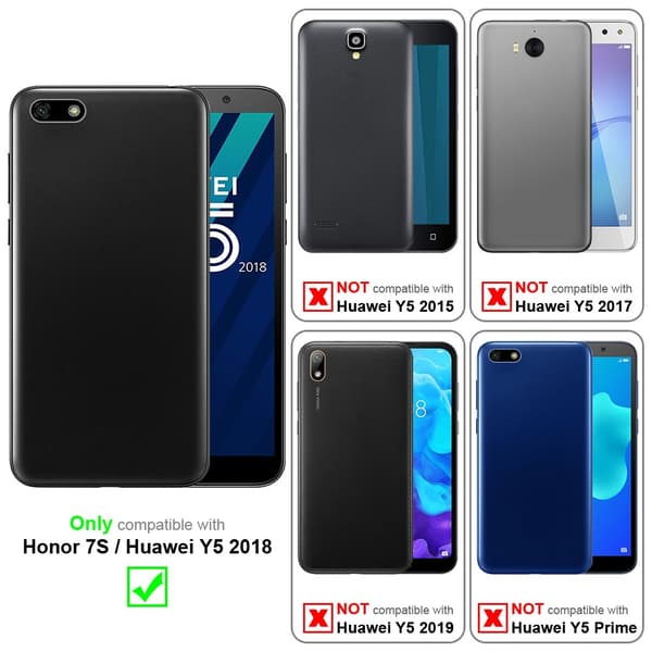 Honor 7S / Huawei Y5 2018 Suojakotelo Suojakuori Lompakkokotelo Matkapuhelinkotelo flip muotoilu magneettisuljenta