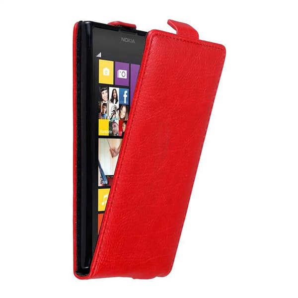 Nokia Lumia 1020 Suojakotelo Suojakuori Lompakkokotelo Matkapuhelinkotelo flip muotoilu magneettisuljenta OMENAN PUNAINEN
