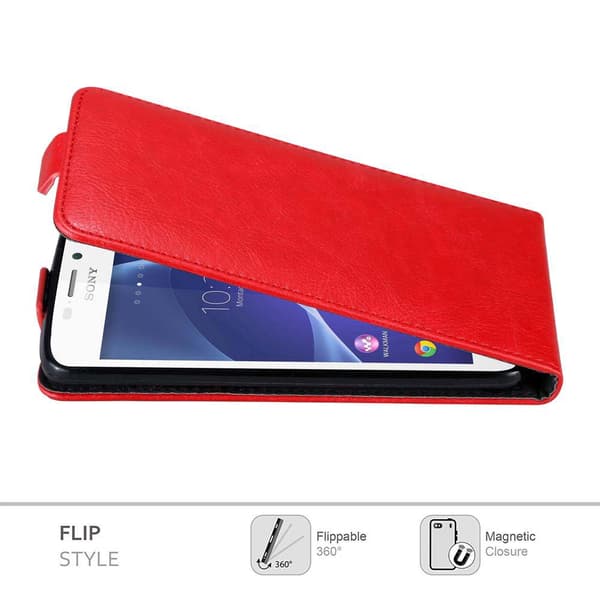 Deksel til Sony Xperia M2 / M2 AQUA Flip Etui med magnetisk lukking