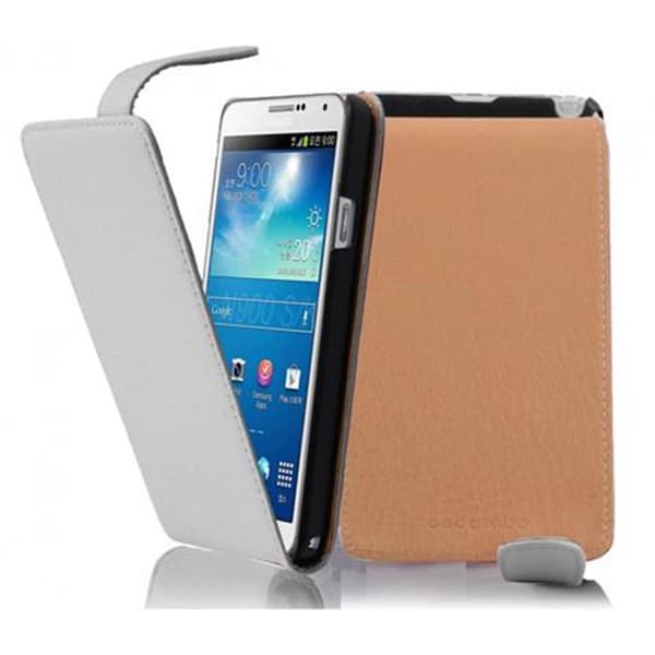 Samsung Galaxy NOTE 3 Suojakotelo Suojakuori Lompakkokotelo Matkapuhelinkotelo Teksturoidusta keinonahasta valmistettu flip-muotoiltu suojakotelo MAGNESIUMVALKOINEN