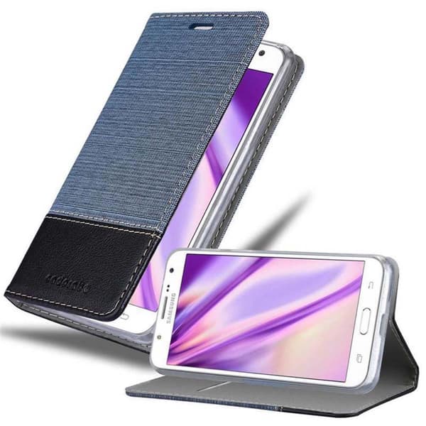 Samsung Galaxy J7 2015 Suojakotelo Suojakuori Lompakkokotelo Matkapuhelinkotelo jossa magneettisuljenta, jalusta-toiminto ja korttitasku