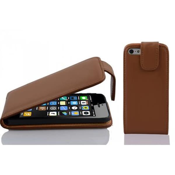 iPhone 5C Skal Fodral i flipdesign Mobilskydd av smidigt konstläder Case Cover