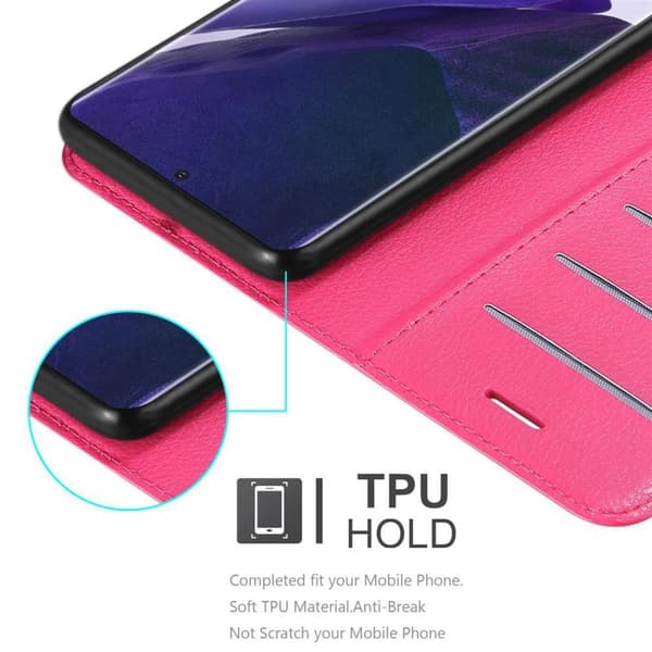 Deksel til Samsung Galaxy NOTE 20 PLUS Lommebokdeksel med magnetisk lukking, stativfunksjon og kortlomme