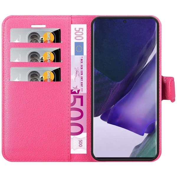 Deksel til Samsung Galaxy NOTE 20 PLUS Lommebokdeksel med magnetisk lukking, stativfunksjon og kortlomme