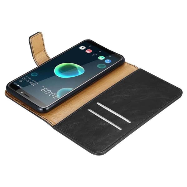 HTC Desire 12 PLUS Suojakotelo Suojakuori Lompakkokotelo Matkapuhelinkotelo jossa magneettisuljenta, jalusta-toiminto ja korttitasku