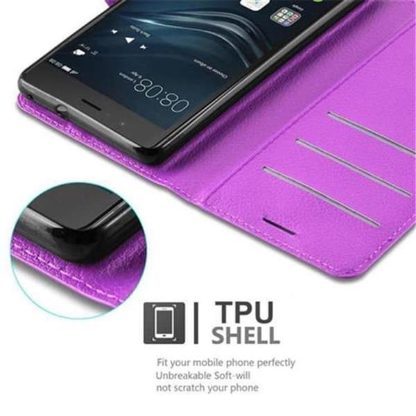 Huawei P9 LITE 2016 / G9 LITE Suojakotelo Lompakkokotelo Matkapuhelinkotelo Suojakuori jossa magneettisuljenta, jalusta-toiminto ja korttitasku