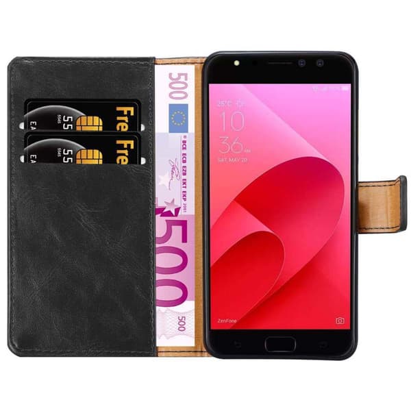 Deksel til Asus ZenFone 4 Selfie PRO Lommebokdeksel med magnetisk lukking, stativfunksjon og kortlomme