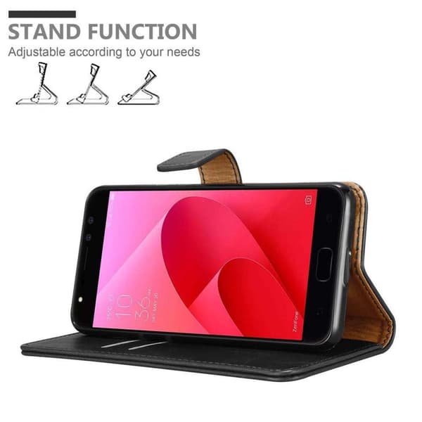 Deksel til Asus ZenFone 4 Selfie PRO Lommebokdeksel med magnetisk lukking, stativfunksjon og kortlomme