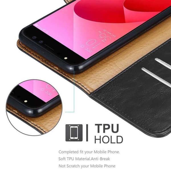 Deksel til Asus ZenFone 4 Selfie PRO Lommebokdeksel med magnetisk lukking, stativfunksjon og kortlomme