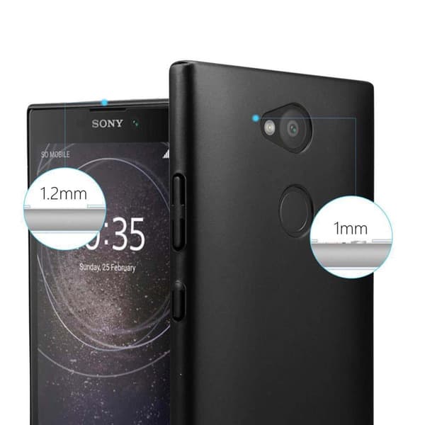 Hårt Sony Xperia L2 Fodral Skal Fodral Mobilskydd Hard Case Skyddsomslag i metalloptik mot repor och stötar