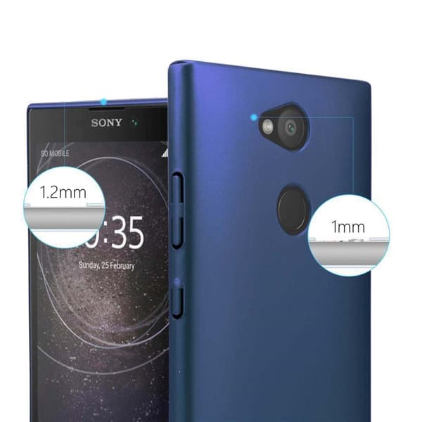 Hårt Sony Xperia L2 Fodral Skal Fodral Mobilskydd Hard Case Skyddsomslag i metalloptik mot repor och stötar