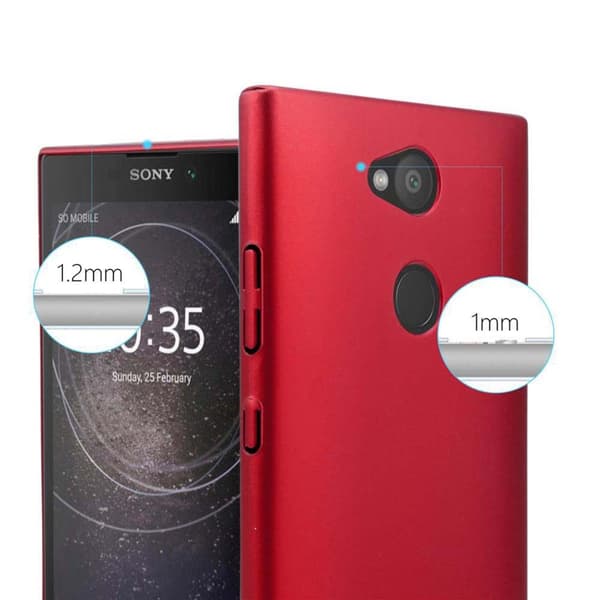 Hårt Sony Xperia L2 Fodral Skal Fodral Mobilskydd Hard Case Skyddsomslag i metalloptik mot repor och stötar