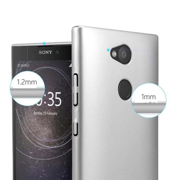 Hårt Sony Xperia L2 Fodral Skal Fodral Mobilskydd Hard Case Skyddsomslag i metalloptik mot repor och stötar