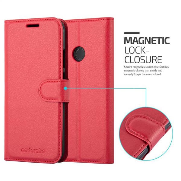 Huawei P20 LITE 2018 / NOVA 3E Suojakotelo Lompakkokotelo Matkapuhelinkotelo Suojakuori jossa magneettisuljenta, jalusta-toiminto ja korttitasku