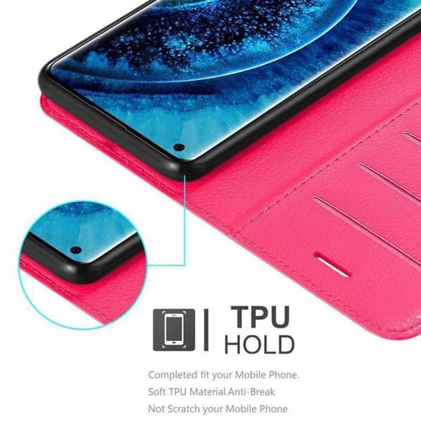 Oppo FIND X2 Suojakotelo Lompakkokotelo Matkapuhelinkotelo Suojakuori jossa magneettisuljenta, jalusta-toiminto ja korttitasku