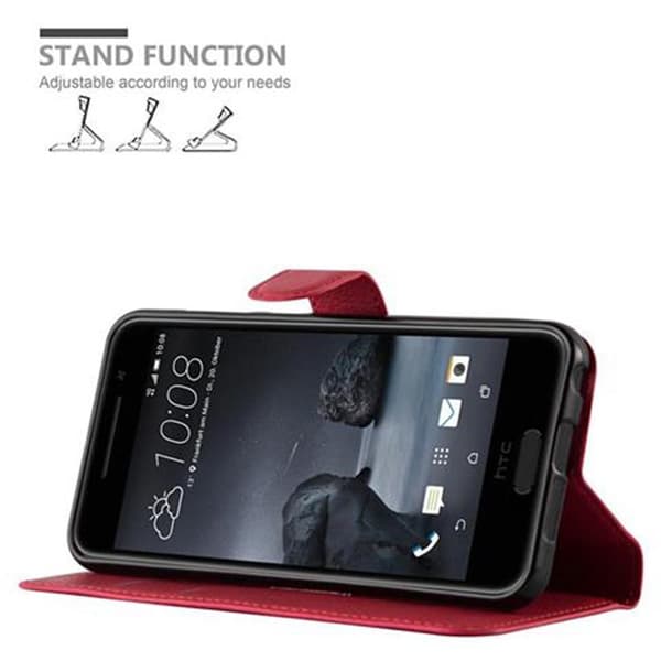 HTC ONE A9 Suojakotelo Lompakkokotelo Matkapuhelinkotelo Suojakuori jossa magneettisuljenta, jalusta-toiminto ja korttitasku