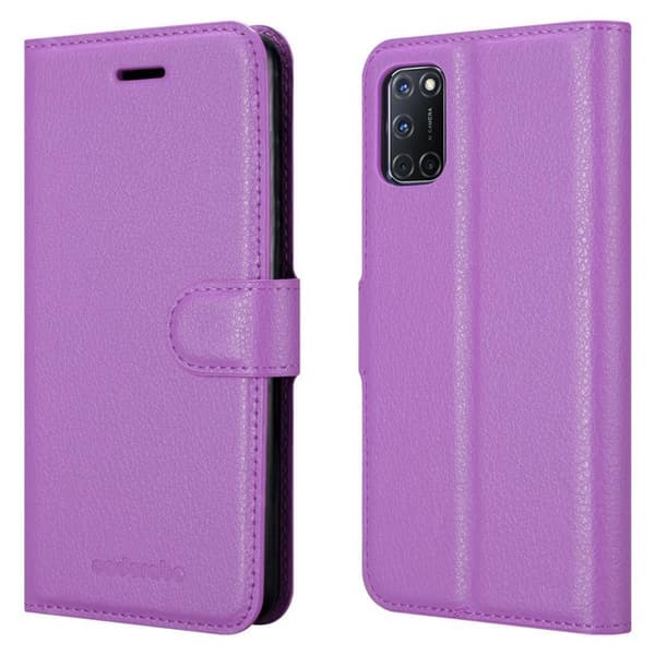 Oppo A92 Plånboksfodral Fodral Skal Case med magnetisk stängning, ståfunktion och kortplats