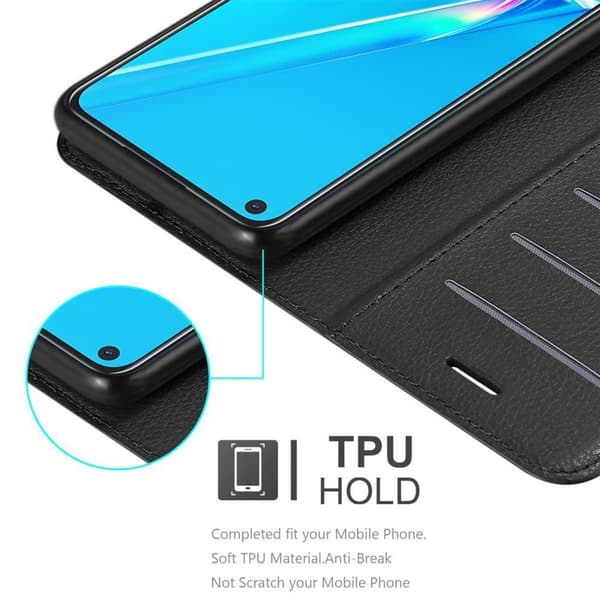 Oppo A92 Plånboksfodral Fodral Skal Case med magnetisk stängning, ståfunktion och kortplats