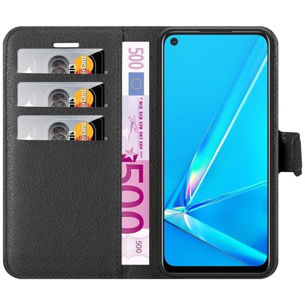 Oppo A92 Plånboksfodral Fodral Skal Case med magnetisk stängning, ståfunktion och kortplats