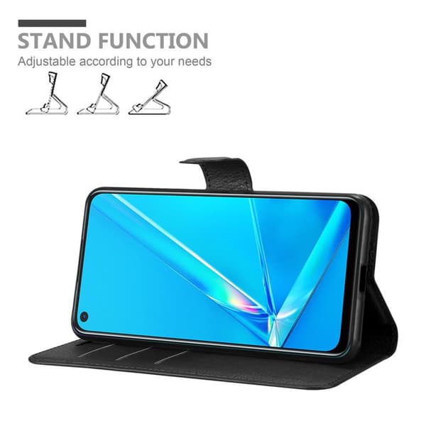 Oppo A92 Plånboksfodral Fodral Skal Case med magnetisk stängning, ståfunktion och kortplats
