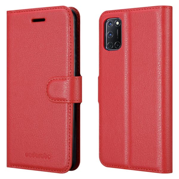 Oppo A92 Plånboksfodral Fodral Skal Case med magnetisk stängning, ståfunktion och kortplats