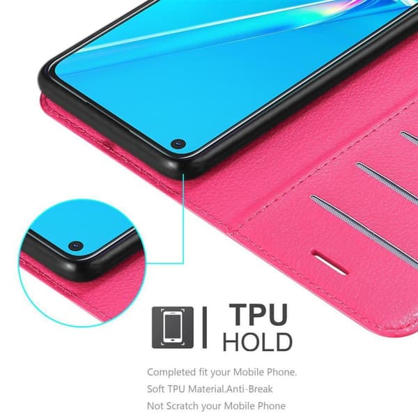 Oppo A92 Plånboksfodral Fodral Skal Case med magnetisk stängning, ståfunktion och kortplats