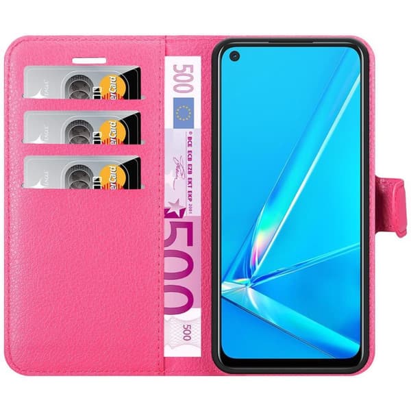 Oppo A92 Plånboksfodral Fodral Skal Case med magnetisk stängning, ståfunktion och kortplats