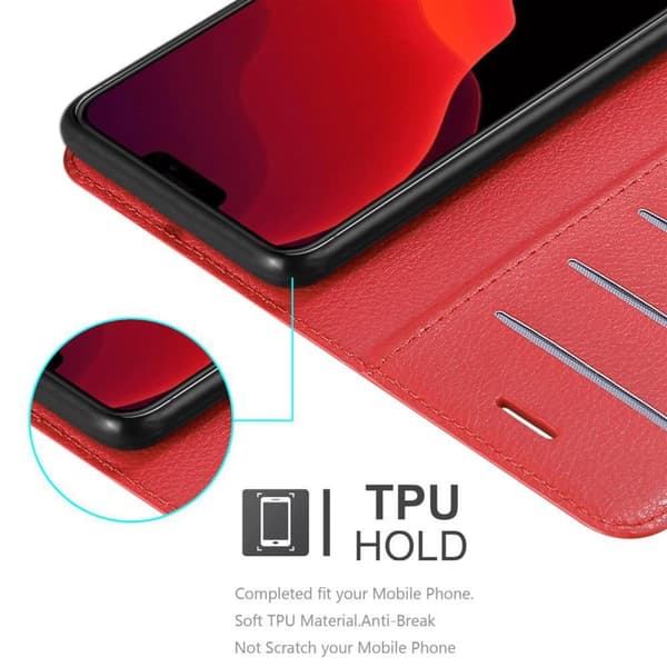 iPhone 12 / 12 PRO Suojakotelo Lompakkokotelo Matkapuhelinkotelo Suojakuori jossa magneettisuljenta, jalusta-toiminto ja korttitasku